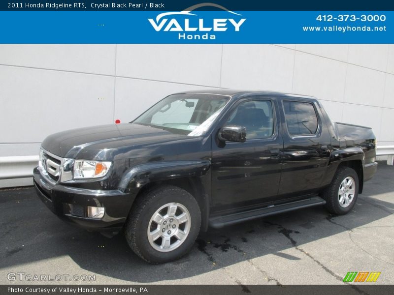 Crystal Black Pearl / Black 2011 Honda Ridgeline RTS