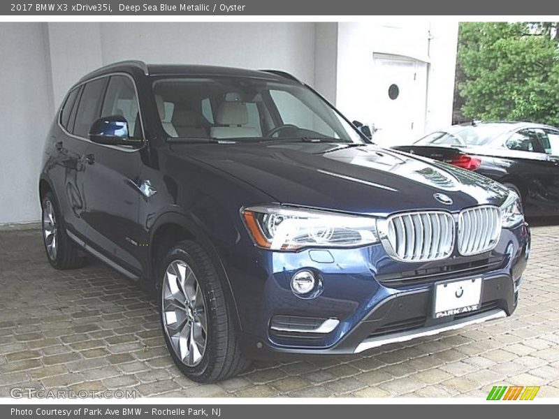 Deep Sea Blue Metallic / Oyster 2017 BMW X3 xDrive35i