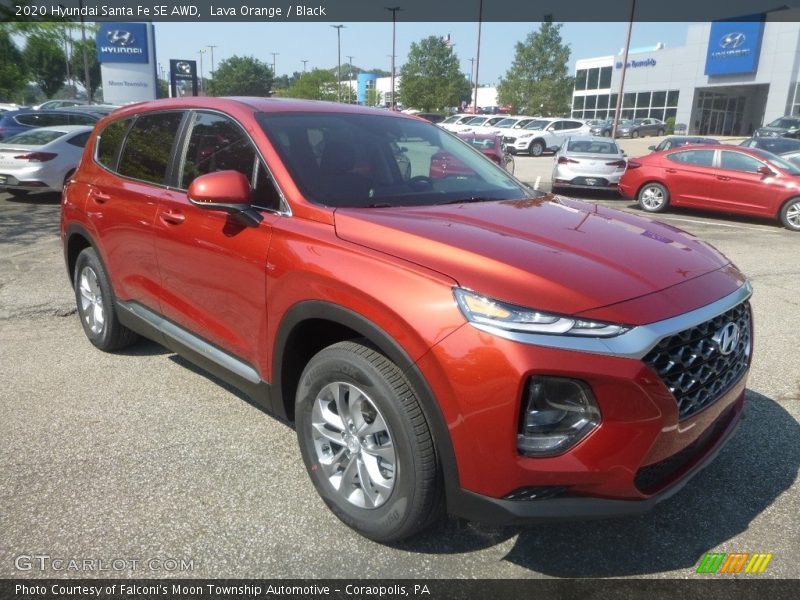 Front 3/4 View of 2020 Santa Fe SE AWD