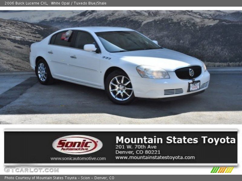 White Opal / Tuxedo Blue/Shale 2006 Buick Lucerne CXL