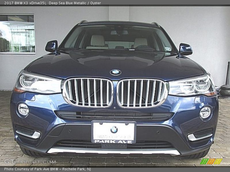 Deep Sea Blue Metallic / Oyster 2017 BMW X3 xDrive35i