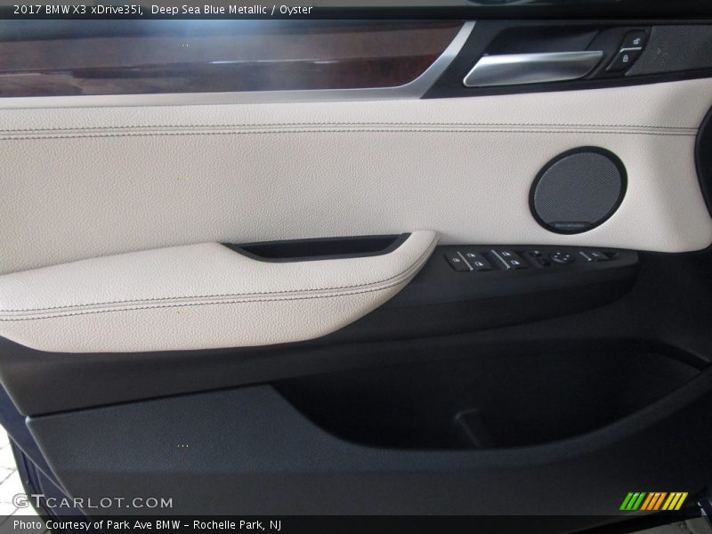 Deep Sea Blue Metallic / Oyster 2017 BMW X3 xDrive35i