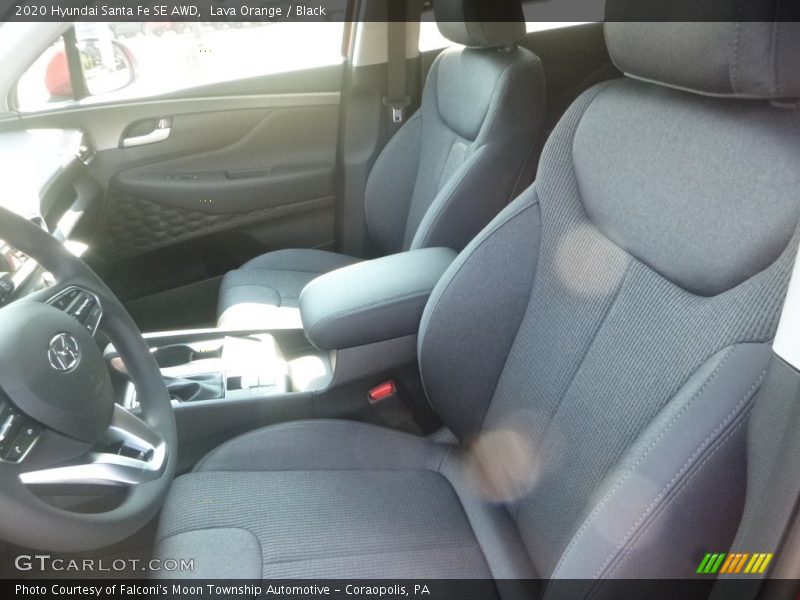 Lava Orange / Black 2020 Hyundai Santa Fe SE AWD