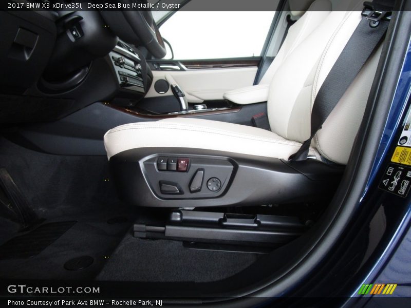 Deep Sea Blue Metallic / Oyster 2017 BMW X3 xDrive35i