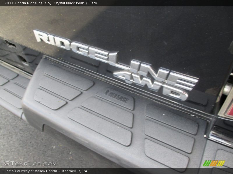 Crystal Black Pearl / Black 2011 Honda Ridgeline RTS