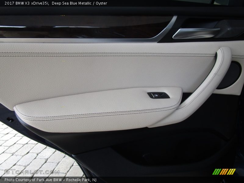Deep Sea Blue Metallic / Oyster 2017 BMW X3 xDrive35i
