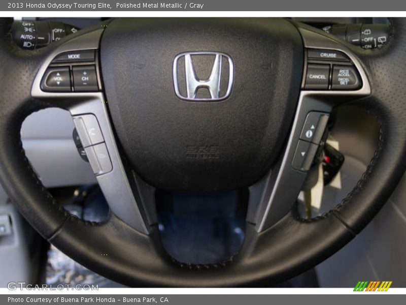Polished Metal Metallic / Gray 2013 Honda Odyssey Touring Elite