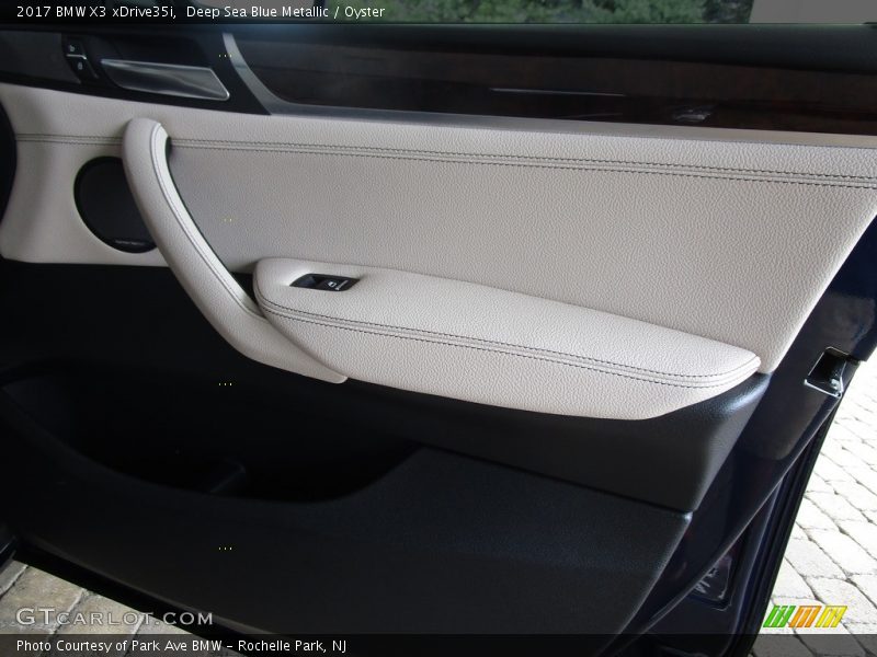 Deep Sea Blue Metallic / Oyster 2017 BMW X3 xDrive35i