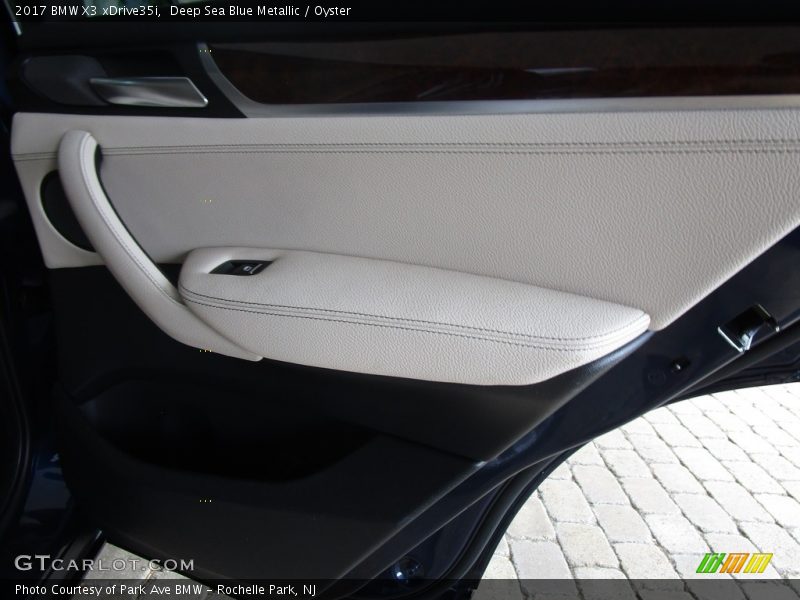 Deep Sea Blue Metallic / Oyster 2017 BMW X3 xDrive35i