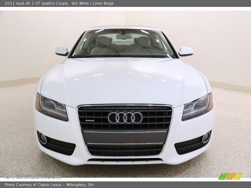 Ibis White / Linen Beige 2011 Audi A5 2.0T quattro Coupe