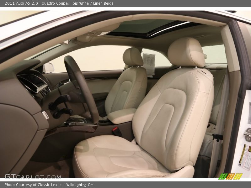 Ibis White / Linen Beige 2011 Audi A5 2.0T quattro Coupe