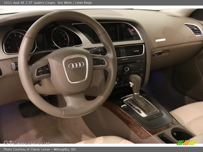 Ibis White / Linen Beige 2011 Audi A5 2.0T quattro Coupe