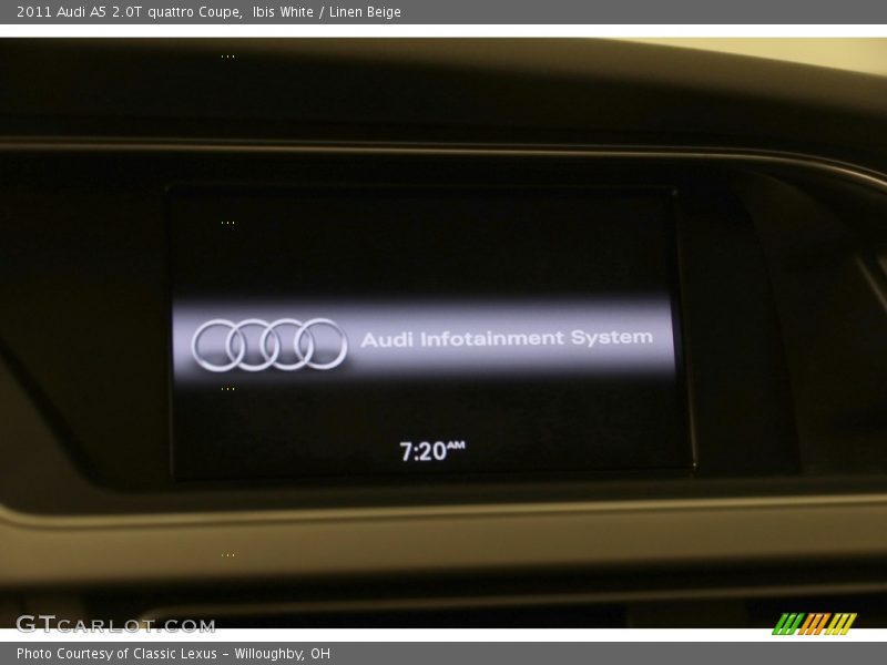 Ibis White / Linen Beige 2011 Audi A5 2.0T quattro Coupe