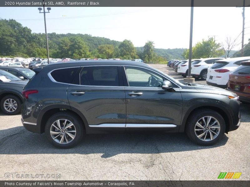 Rainforest / Black 2020 Hyundai Santa Fe SEL AWD