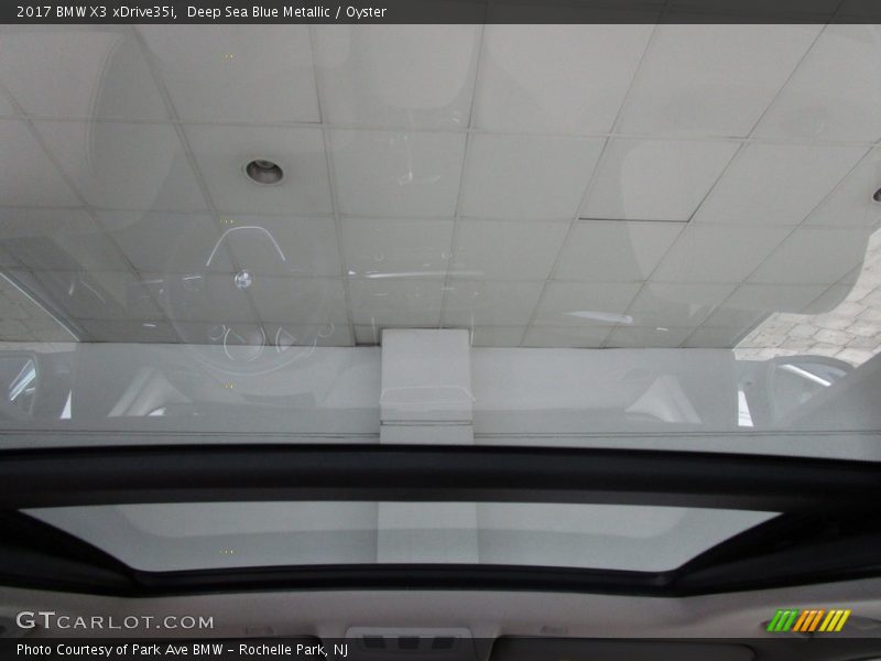 Deep Sea Blue Metallic / Oyster 2017 BMW X3 xDrive35i