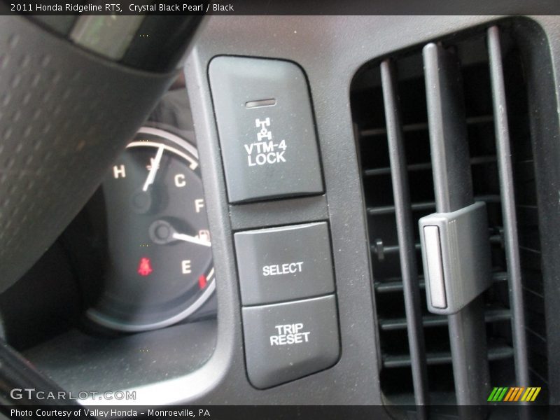 Crystal Black Pearl / Black 2011 Honda Ridgeline RTS