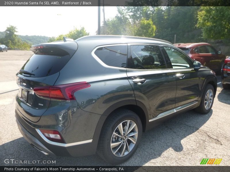 Rainforest / Black 2020 Hyundai Santa Fe SEL AWD
