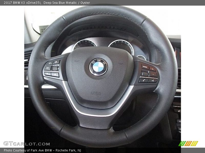 Deep Sea Blue Metallic / Oyster 2017 BMW X3 xDrive35i