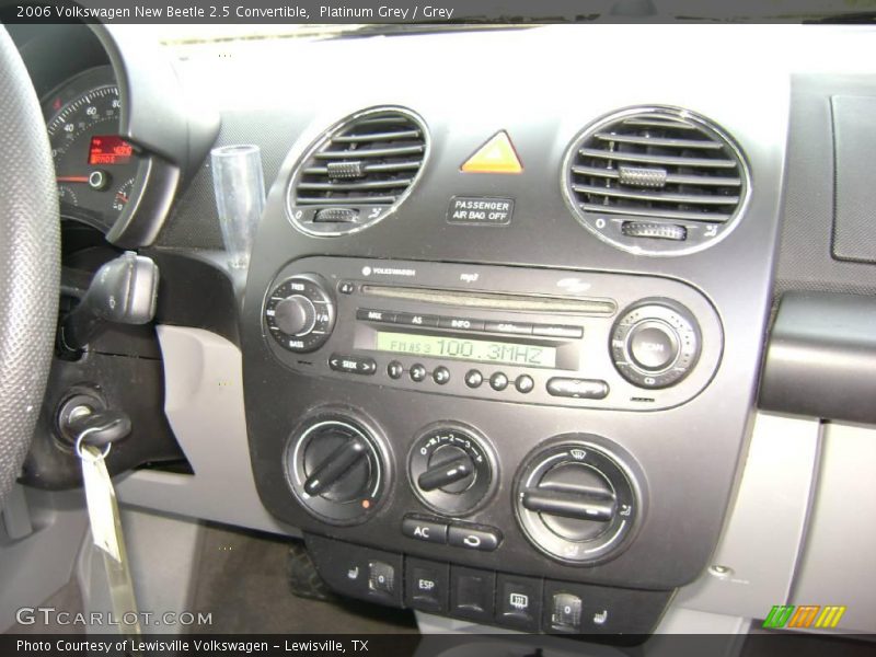 Platinum Grey / Grey 2006 Volkswagen New Beetle 2.5 Convertible