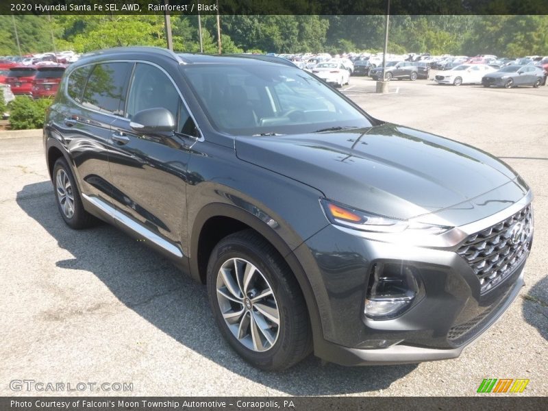 Rainforest / Black 2020 Hyundai Santa Fe SEL AWD