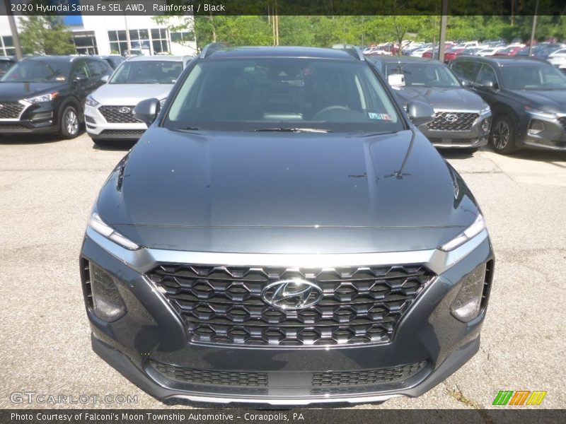 Rainforest / Black 2020 Hyundai Santa Fe SEL AWD