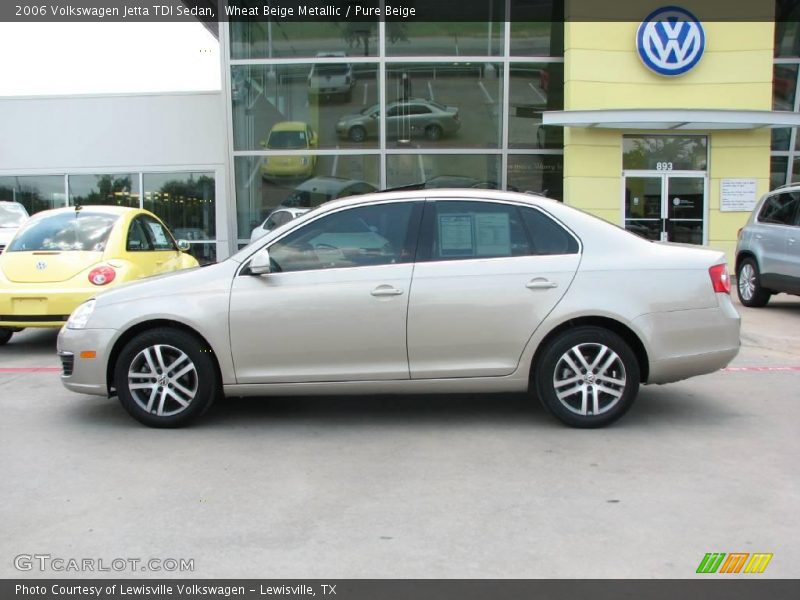 Wheat Beige Metallic / Pure Beige 2006 Volkswagen Jetta TDI Sedan