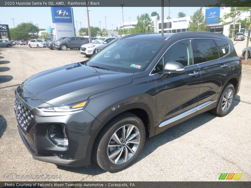 Rainforest / Black 2020 Hyundai Santa Fe SEL AWD