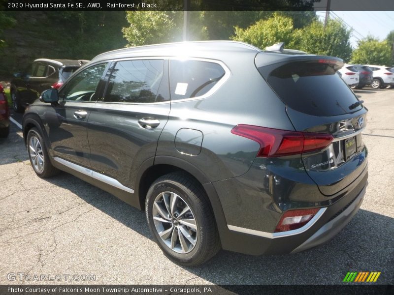 Rainforest / Black 2020 Hyundai Santa Fe SEL AWD