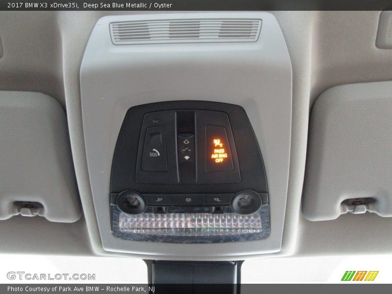 Deep Sea Blue Metallic / Oyster 2017 BMW X3 xDrive35i