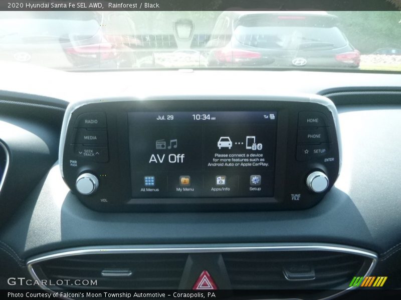 Rainforest / Black 2020 Hyundai Santa Fe SEL AWD