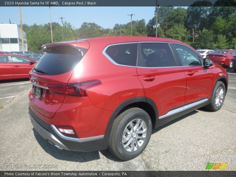 Calypso Red / Black 2020 Hyundai Santa Fe SE AWD