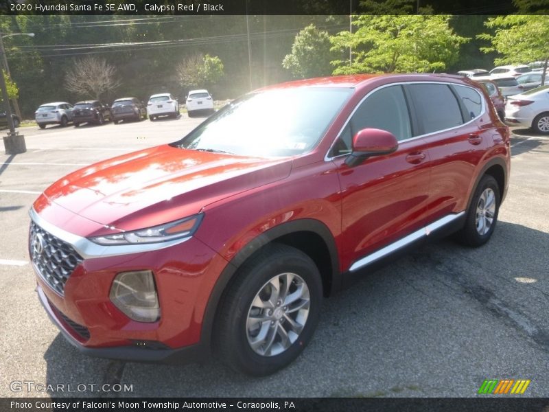 Calypso Red / Black 2020 Hyundai Santa Fe SE AWD