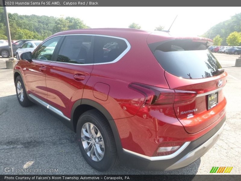 Calypso Red / Black 2020 Hyundai Santa Fe SE AWD