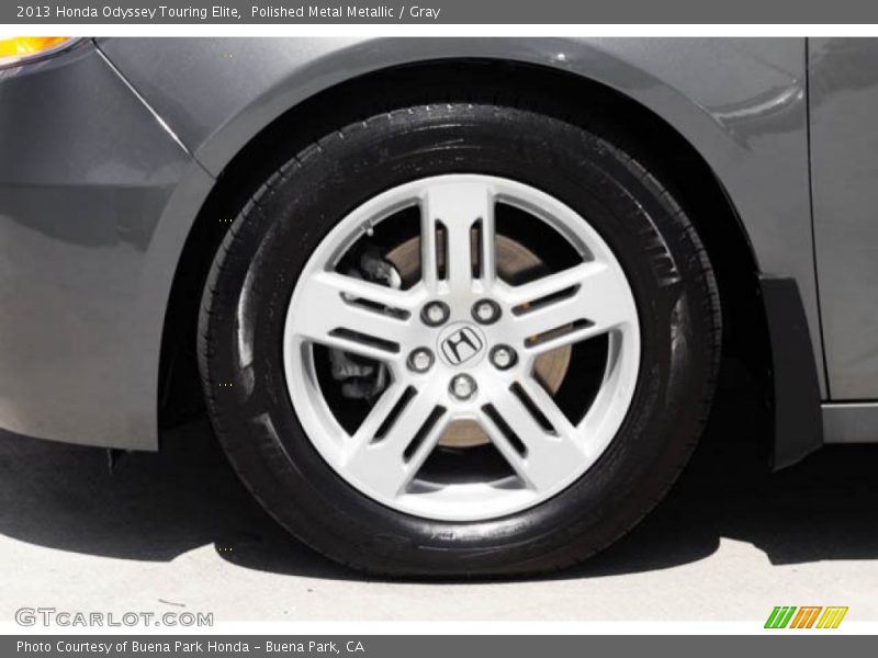 Polished Metal Metallic / Gray 2013 Honda Odyssey Touring Elite