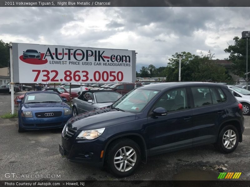 Night Blue Metallic / Charcoal 2011 Volkswagen Tiguan S