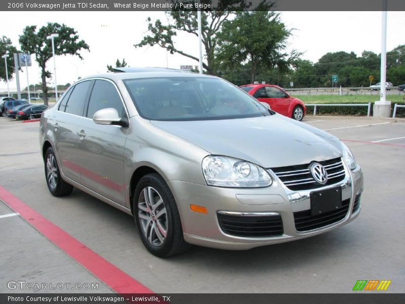 Wheat Beige Metallic / Pure Beige 2006 Volkswagen Jetta TDI Sedan
