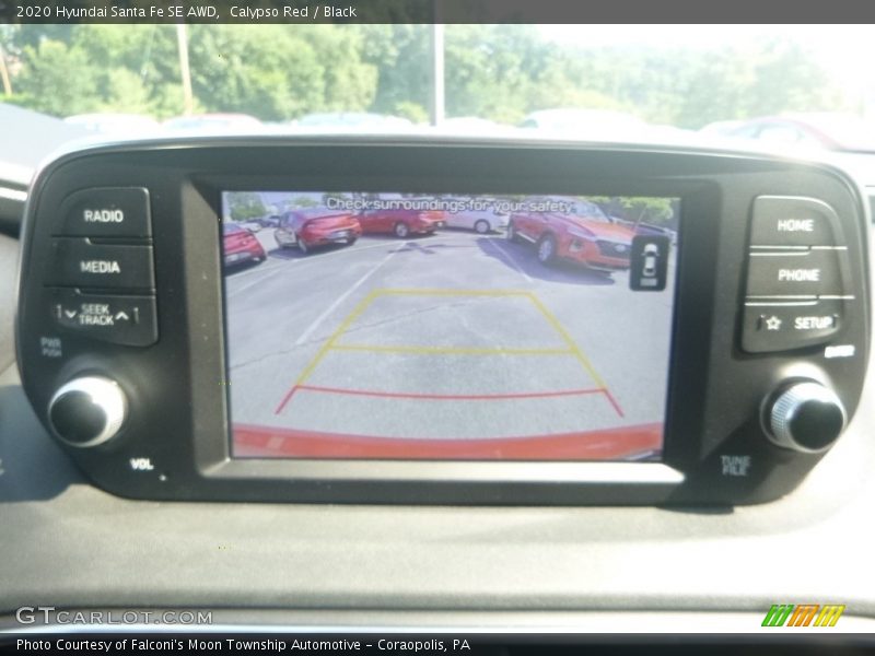 Calypso Red / Black 2020 Hyundai Santa Fe SE AWD