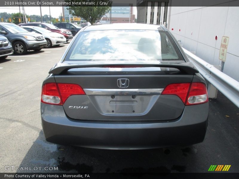 Polished Metal Metallic / Gray 2010 Honda Civic EX Sedan