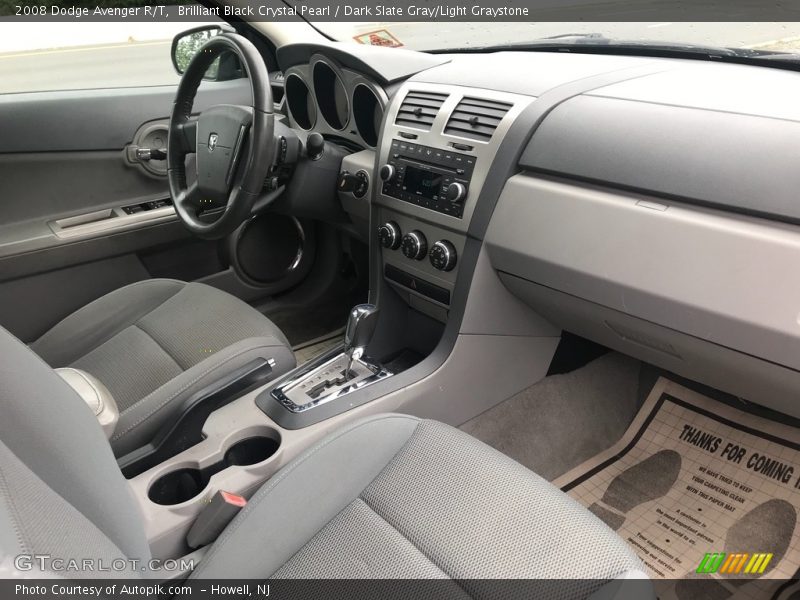 Brilliant Black Crystal Pearl / Dark Slate Gray/Light Graystone 2008 Dodge Avenger R/T