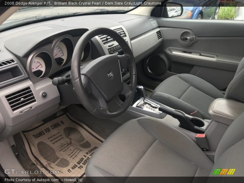 Brilliant Black Crystal Pearl / Dark Slate Gray/Light Graystone 2008 Dodge Avenger R/T