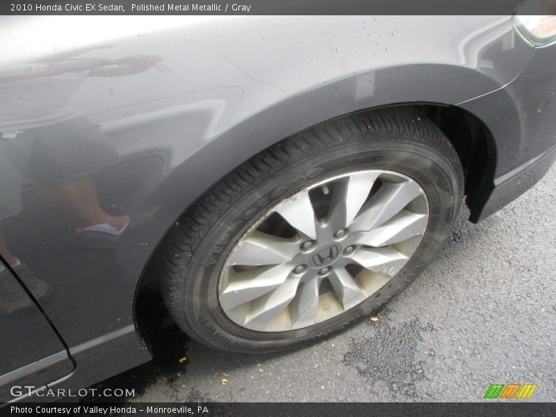 Polished Metal Metallic / Gray 2010 Honda Civic EX Sedan