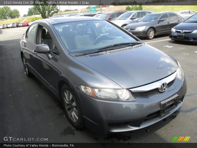 Polished Metal Metallic / Gray 2010 Honda Civic EX Sedan