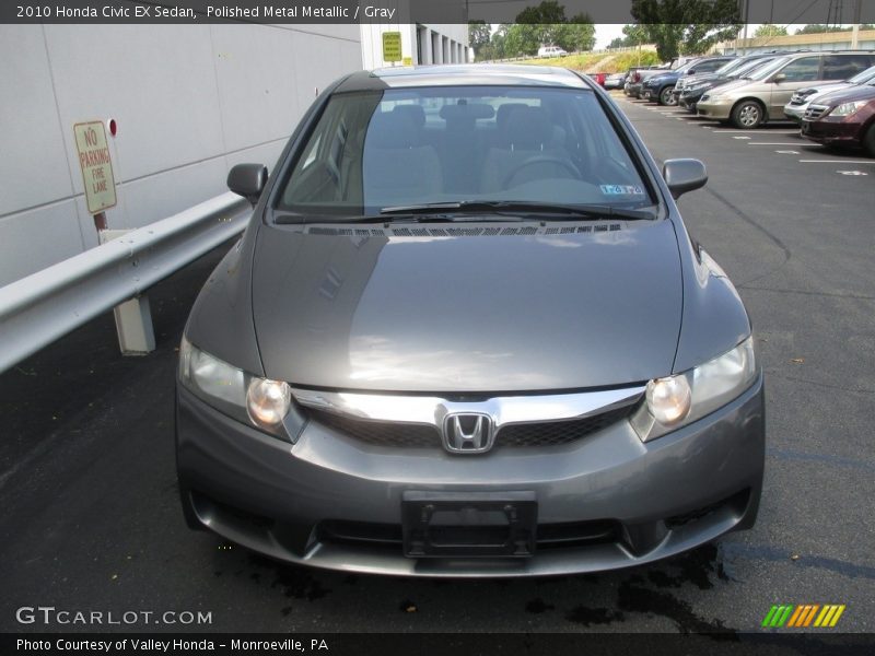 Polished Metal Metallic / Gray 2010 Honda Civic EX Sedan