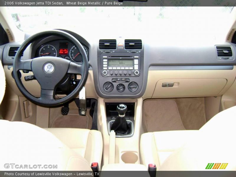 Wheat Beige Metallic / Pure Beige 2006 Volkswagen Jetta TDI Sedan