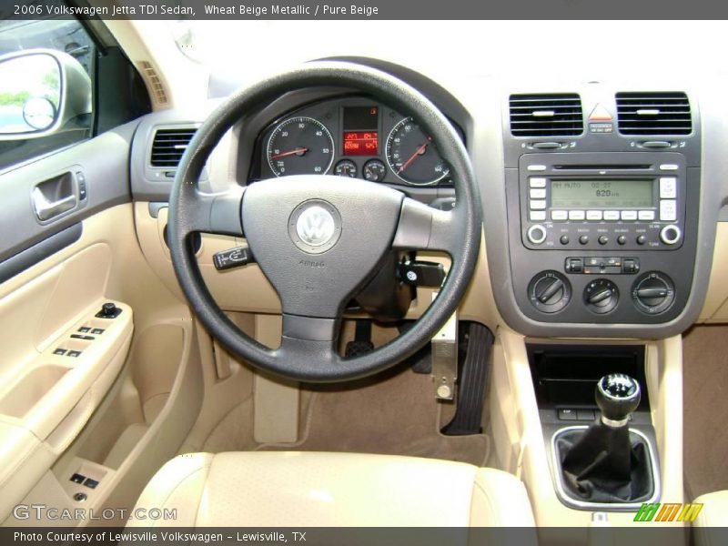 Wheat Beige Metallic / Pure Beige 2006 Volkswagen Jetta TDI Sedan