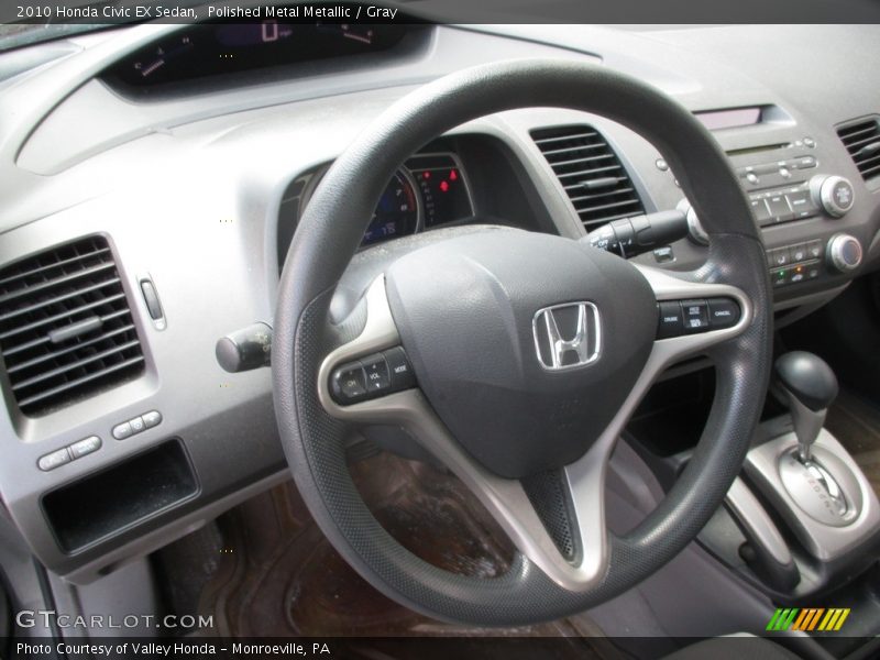 Polished Metal Metallic / Gray 2010 Honda Civic EX Sedan