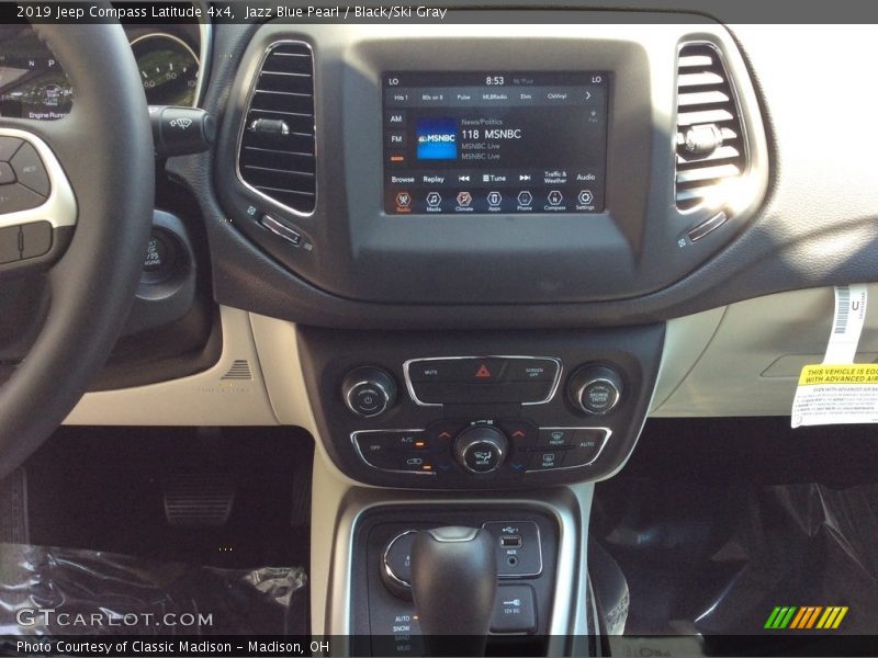 Jazz Blue Pearl / Black/Ski Gray 2019 Jeep Compass Latitude 4x4