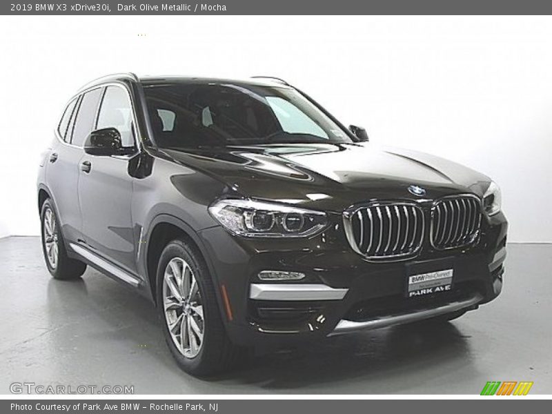 Dark Olive Metallic / Mocha 2019 BMW X3 xDrive30i