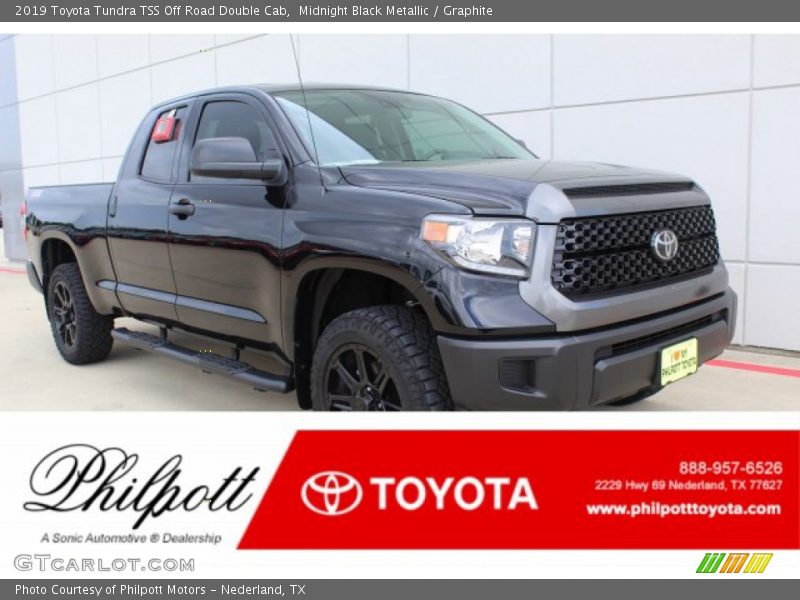 Midnight Black Metallic / Graphite 2019 Toyota Tundra TSS Off Road Double Cab