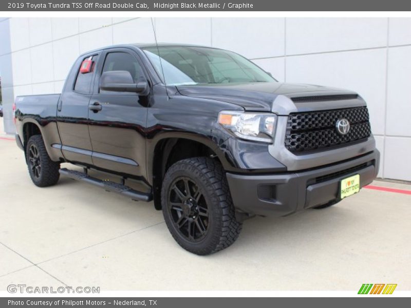 Midnight Black Metallic / Graphite 2019 Toyota Tundra TSS Off Road Double Cab